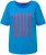 Ulla Popken LOVE Short Sleeve Graphic Tee Sapphire Blue - T-shirt stampate da donna - 
