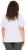 Ulla Popken Embroidered Face Motif Short Sleeve V-Neck Tee Light Grey Melange - T-shirt stampate da donna - 