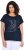 Ulla Popken Metallic Animal Cap Sleeve Graphic Tee Navy - T-shirt stampate da donna - 