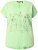 Ulla Popken Metallic Animal Cap Sleeve Graphic Tee Green - T-shirt stampate da donna - 