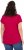 Ulla Popken Metallic Animal Cap Sleeve Graphic Tee Dark Raspberry - T-shirt stampate da donna - 
