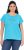 Ulla Popken Metallic Animal Cap Sleeve Graphic Tee Deep Aqua - T-shirt stampate da donna - 