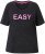 Ulla Popken Easy Short Sleeve Acid Wash Graphic Tee Black - T-shirt stampate da donna - 