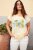 Ulla Popken Striped Short Sleeve Citrus Graphic Tee Sun Yellow - T-shirt stampate da donna - 