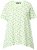 Ulla Popken Palm Tree Print Pointed Hem Tee Lett Lime - T-shirt stampate da donna - 