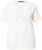 Ulla Popken Embroidered Sunrise Lettering Tee Off-White - T-shirt stampate da donna - 
