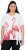 Ulla Popken Flamingo Short Sleeve Graphic Tee Off-White - T-shirt stampate da donna - 