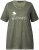 Ulla Popken Sunset Lettering Short Sleeve Graphic Tee Olive - T-shirt stampate da donna - 