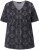 Ulla Popken Snake Print V-Neck Tee Graphite Grey - T-shirt stampate da donna - 
