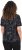 Ulla Popken Abstract Animal Print Short Sleeve Tee Black - T-shirt stampate da donna - 