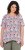 Ulla Popken Half-sleeve A-line V-neck Pointed Hem Animal Pattern T-shirt Snow White - T-shirt stampate da donna - 