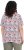 Ulla Popken Half-sleeve A-line V-neck Pointed Hem Animal Pattern T-shirt Snow White - T-shirt stampate da donna - 