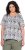Ulla Popken Half-sleeve A-line V-neck Pointed Hem Animal Pattern T-shirt Moss - T-shirt stampate da donna - 