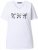 Ulla Popken Bow Short Sleeve Graphic Tee Snow White - T-shirt stampate da donna - 