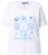 Ulla Popken Drinks And Sunset Graphic Tee Snow White - T-shirt stampate da donna - 