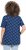 Ulla Popken Tile Print Short Sleeve Pleated Tee Dark Blue - T-shirt stampate da donna - 