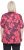 Ulla Popken Quick Drying Flower Print Short Sleeve Tee Dark Cherry - T-shirt stampate da donna - 