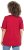 Ulla Popken Bow Print Split Sleeve Tee Ruby Red - T-shirt stampate da donna - 
