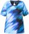 Ulla Popken Cutout Abstract Print Short Sleeve Tee Light Sapphire - T-shirt stampate da donna - 