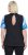 Ulla Popken Cutout Abstract Print Short Sleeve Tee Light Sapphire - T-shirt stampate da donna - 