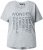 Ulla Popken WONDER Short Sleeve Graphic Tee Light Grey Melange - T-shirt stampate da donna - 