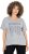 Ulla Popken WONDER Short Sleeve Graphic Tee Light Grey Melange - T-shirt stampate da donna - 