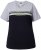 Ulla Popken Nostalgic Escape Performance T-Shirt Black - T-shirt stampate da donna - 