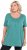 Ulla Popken Essential Front Pleat Tee Green - T-shirt - 