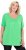 Ulla Popken Essential Front Pleat Tee Mint Green - T-shirt - 