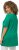 Ulla Popken Essential Front Pleat Tee Emerald Green - T-shirt - T-shirt da donna taglie comode