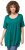 Ulla Popken Essential Front Pleat Tee Dark Emerald - T-shirt - 