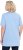 Ulla Popken Essential Front Pleat Tee Light Blue - T-shirt - 