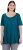 Ulla Popken Essential Front Pleat Tee Cerulean - T-shirt - 