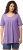 Ulla Popken Essential Front Pleat Tee Pale Lilac - T-shirt - 