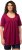 Ulla Popken Essential Front Pleat Tee Magnolia Red - T-shirt - 