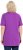 Ulla Popken Essential Front Pleat Tee Purple - T-shirt - 