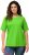 Ulla Popken Piping Accent Functional UVP 50+ Stretch Knit Top Light Green - T-shirt - 