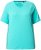 Ulla Popken Piping Accent Functional UVP 50+ Stretch Knit Top Aqua Green - T-shirt - 