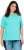 Ulla Popken Piping Accent Functional UVP 50+ Stretch Knit Top Aqua Green - T-shirt - 