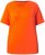 Ulla Popken Piping Accent Functional UVP 50+ Stretch Knit Top Orange Red - T-shirt - 