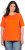 Ulla Popken Piping Accent Functional UVP 50+ Stretch Knit Top Orange Red - T-shirt - 