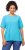 Ulla Popken Piping Accent Functional UVP 50+ Stretch Knit Top Bright Turquoise - T-shirt - 