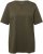 Ulla Popken Essential Notch Neck Stretch Tee Forest Green - T-shirt - 