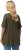 Ulla Popken Essential Notch Neck Stretch Tee Forest Green - T-shirt - 