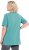 Ulla Popken Essential Notch Neck Stretch Tee Pale Green - T-shirt - 