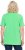 Ulla Popken Essential Notch Neck Stretch Tee Mint Green - T-shirt - 
