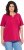 Ulla Popken Essential Notch Neck Stretch Tee Dark Raspberry - T-shirt - 