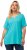 Ulla Popken Essential Notch Neck Stretch Tee Deep Aqua - T-shirt - 