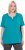 Ulla Popken Essential Notch Neck Stretch Tee Teal - T-shirt - 