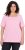 Ulla Popken Essential Square Neck Stretch Tee Pink - T-shirt - 